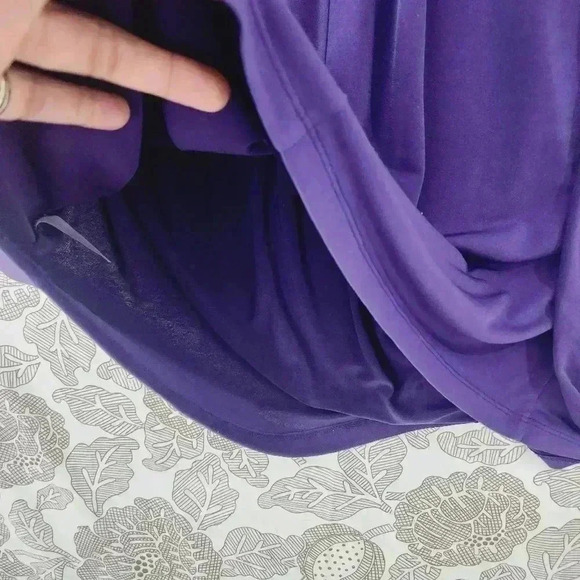 Carole Little Ruffle V neck Mini Tank Dress Fit & Flare 8 unlined - Picture 5 of 7